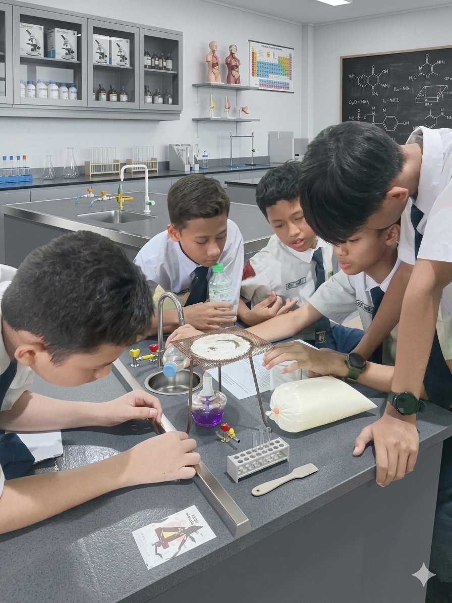 SMP Bilingual Terpadu Terapkan Pembelajaran Mendalam  Lewat Praktikum Pembuatan Yoghurt Di Kelas IX D